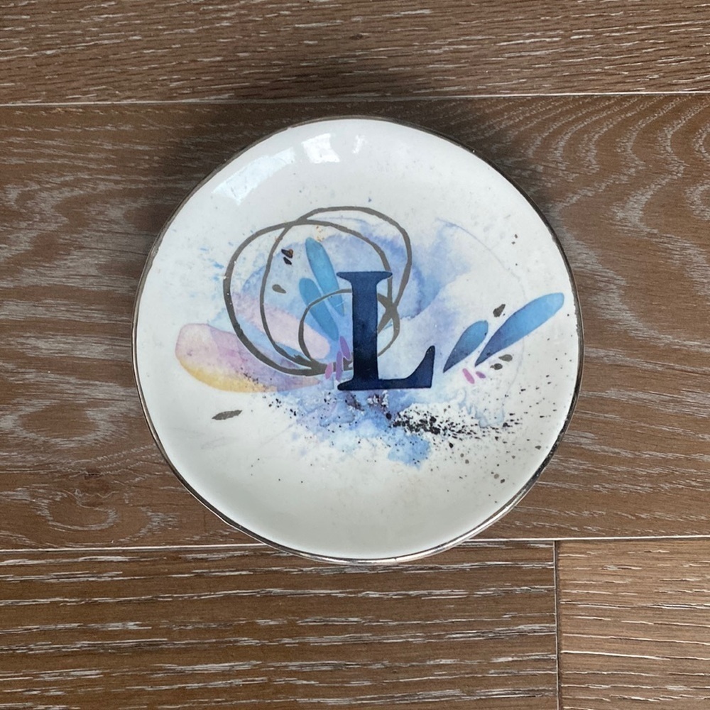 Anthropology Ceramic L Ring Dish